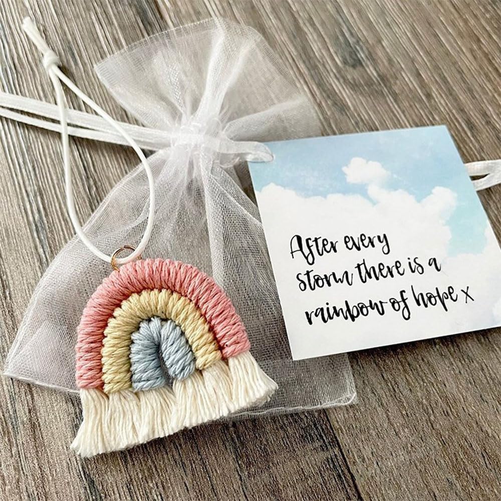 Bambola Uncinetto Mietitore Positivo Con Biglietto Motivazionale – Regalo Di Supporto Emotivo Per Amici E Familiari