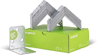 Alberts 846589 Winkelverbinder | sendzimirverzinkt | 90 x 90 x 65 mm | 25er Set