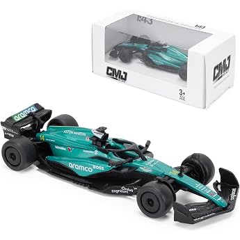 CMJ Aston Martin AMR24 F1 2024 143 Scale Model Car - Fernando Alonso Edition Highly Detailed Collector's Model Officially Licensed Product