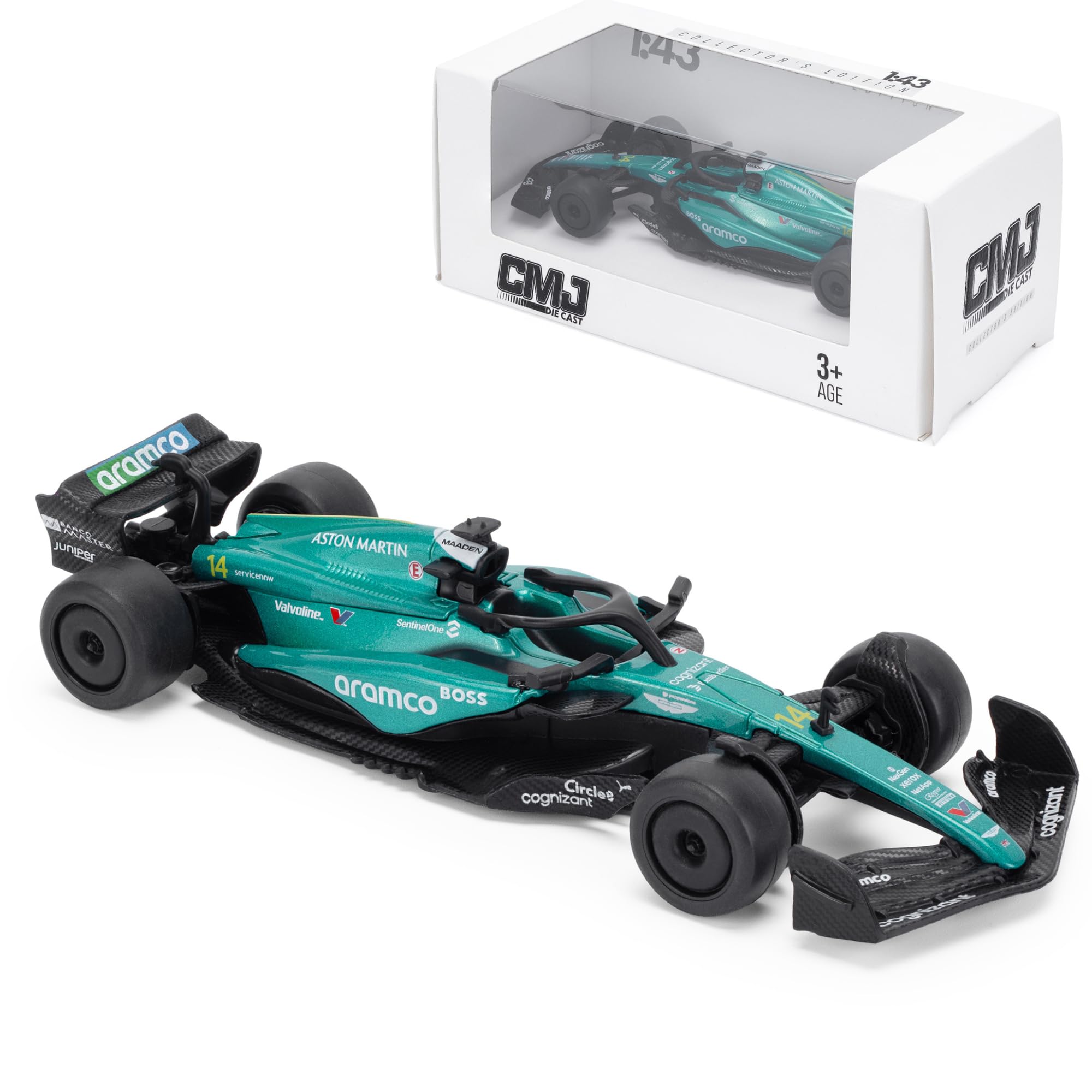 CMJ Aston Martin AMR24 F1 2024 1:43 Scale Model Car - Fernando