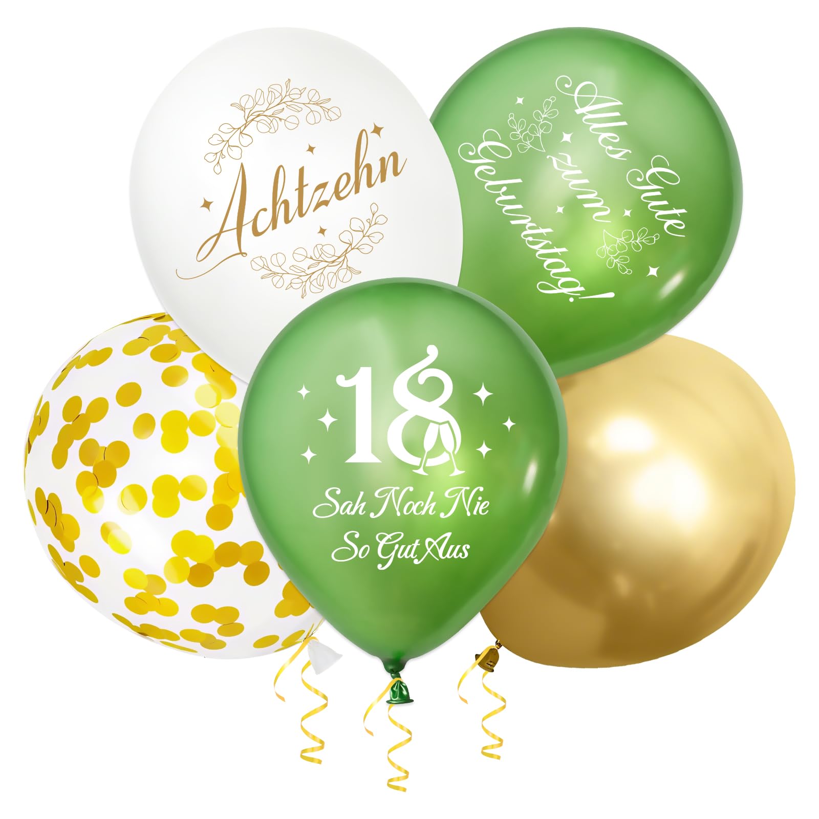 WenmthG Luftballons 30 Geburtstag Deko Männer Frauen, 30 Stü