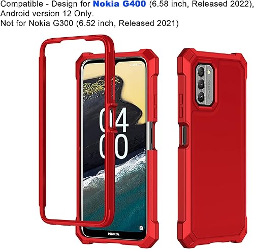 Miniatura 2 de Ailiber Funda de teléfono para Nokia G310 5G, Nokia G310 con protector de pantalla de vidrio templado, protección de estructura de doble capa,