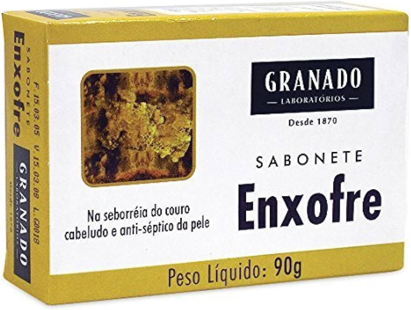 Granado Linha Tratamento - Sabonete em Barra Enxofre 90 Gr - ( Treatment Collection - Sulphur Bar Soap Net 3.1 Oz)
