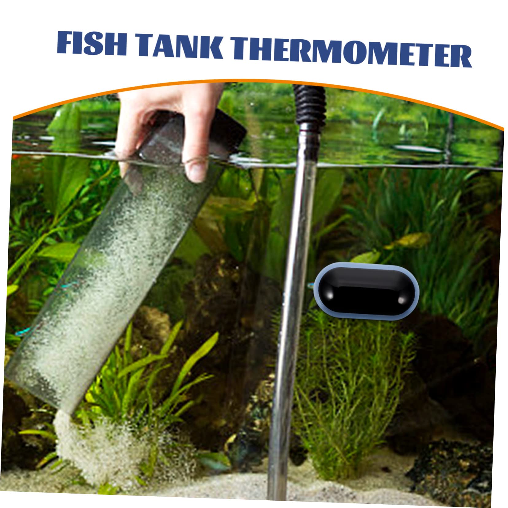 BESPORTBLE 4stücke Digitaler Aquarium Thermometer Wasserthermometer Mit Großer -anzeige Für Präzise Temperaturmessung Im Fischbecken Terrarium Und Pool Und Einfach Zu Bedienen