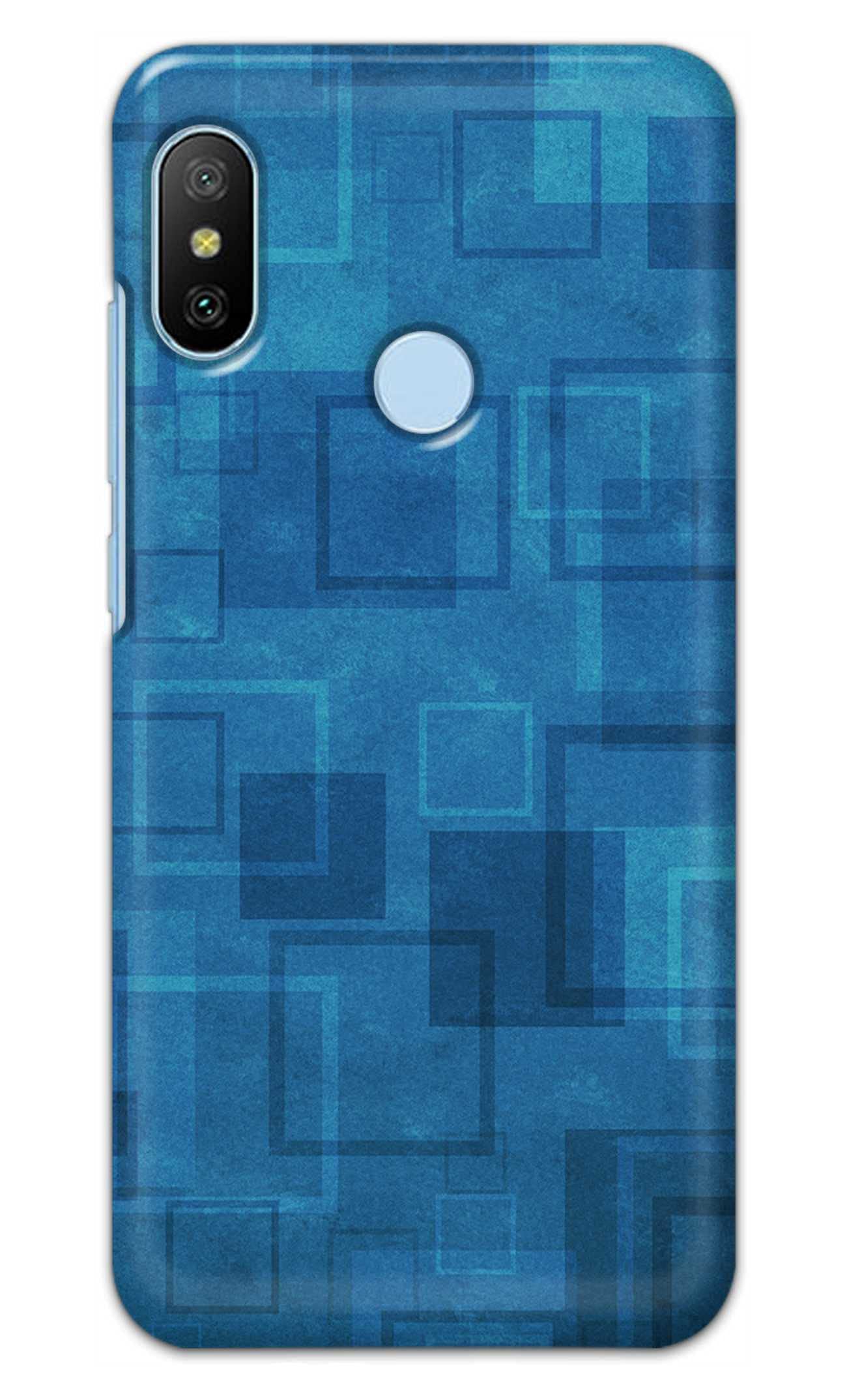 RGSVCases Plain Azure Blue Printed Designer Hard Back Case Cover for Xiaomi Mi A2 -(NA) RSV2014