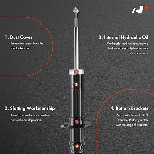 Miniatura 3 de A-Premium Par delantero (2) Conjunto de puntal compatible con Chevrolet Trailblazer, Trailblazer EXT, SSR y GMC Envoy, Envoy XL, Envoy XUV y Buick