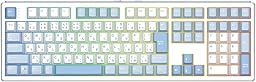 EPOMAKER TH108 JIS 日本語配列 フルサイズワイヤレスゲーミングキーボード テンキー付き 2.4GHz/USB-C/BT5.0 ホットスワップ対応 112キーリニアスイッチ RGBバックライト ガスケット構造 10000mAhバッテリー 無線 メカニカルキーボード Windows mac対応 (Blue&White, Sea Salt Silent)