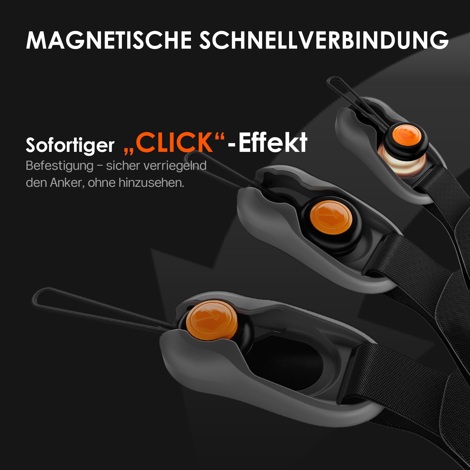 TARION Kameragurt Schnellverschluss Kamera Gurt: Magnetischer DSLR Nackengurt Schultergurt - 83-141cm Schnelle Längenverstellung - 50kg Hochbelastbare Dyneema Sicherungsanker - Magislide