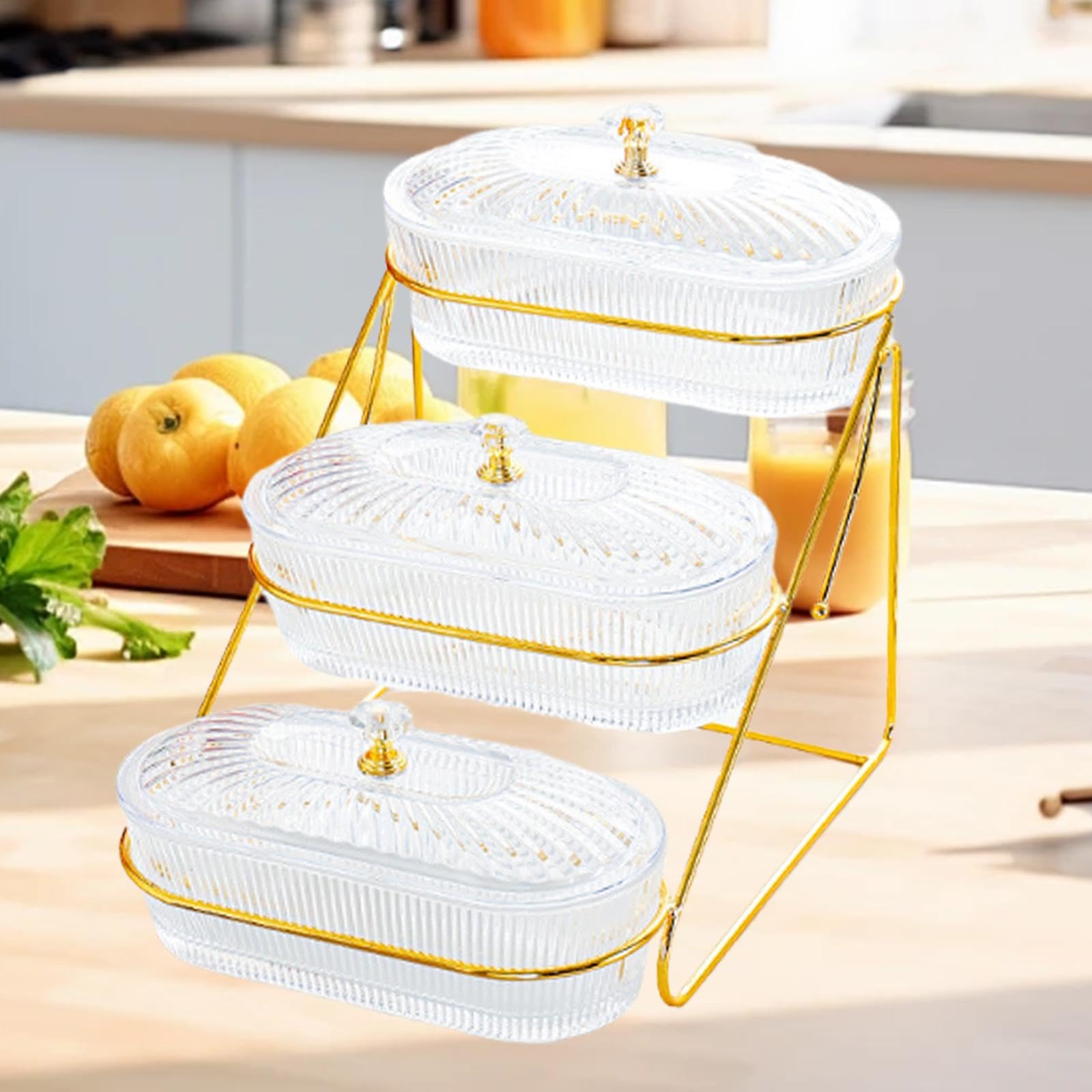 Bandejas para Servir, Platos para Dulces Y Secos, con Tapa, Bandejas para Aperitivos, Platos para Frutas Secas para Postres, Condimento, Claro, Individual