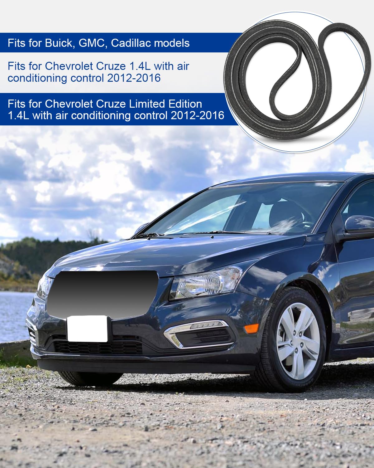 Amazon.com: ANODZU 55578811 Serpentine Belt Fit for Chevy Cruze 