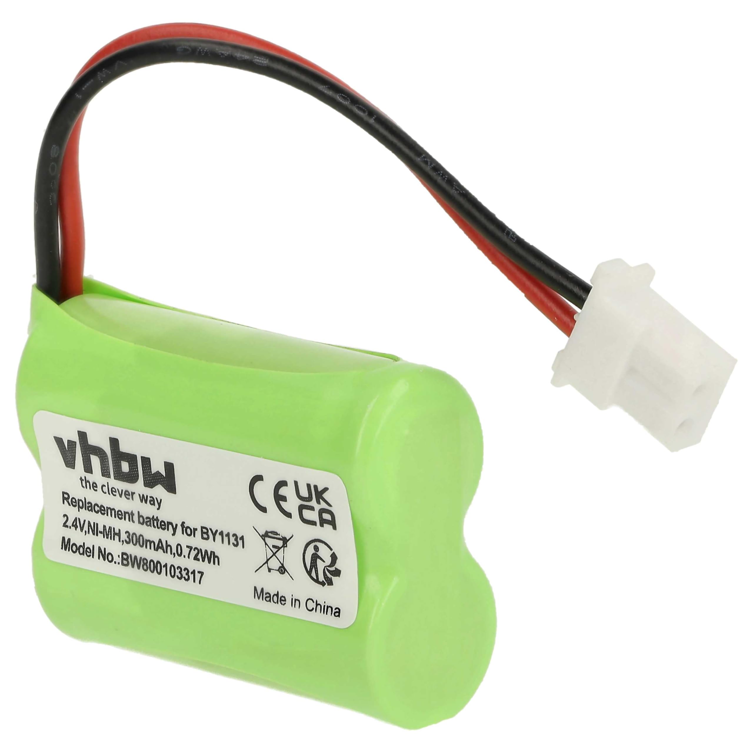 vhbw batteria compatibile con Motorola MBP16, MBP16/2 babyphone (300mAh, 2,4V, NiMH)