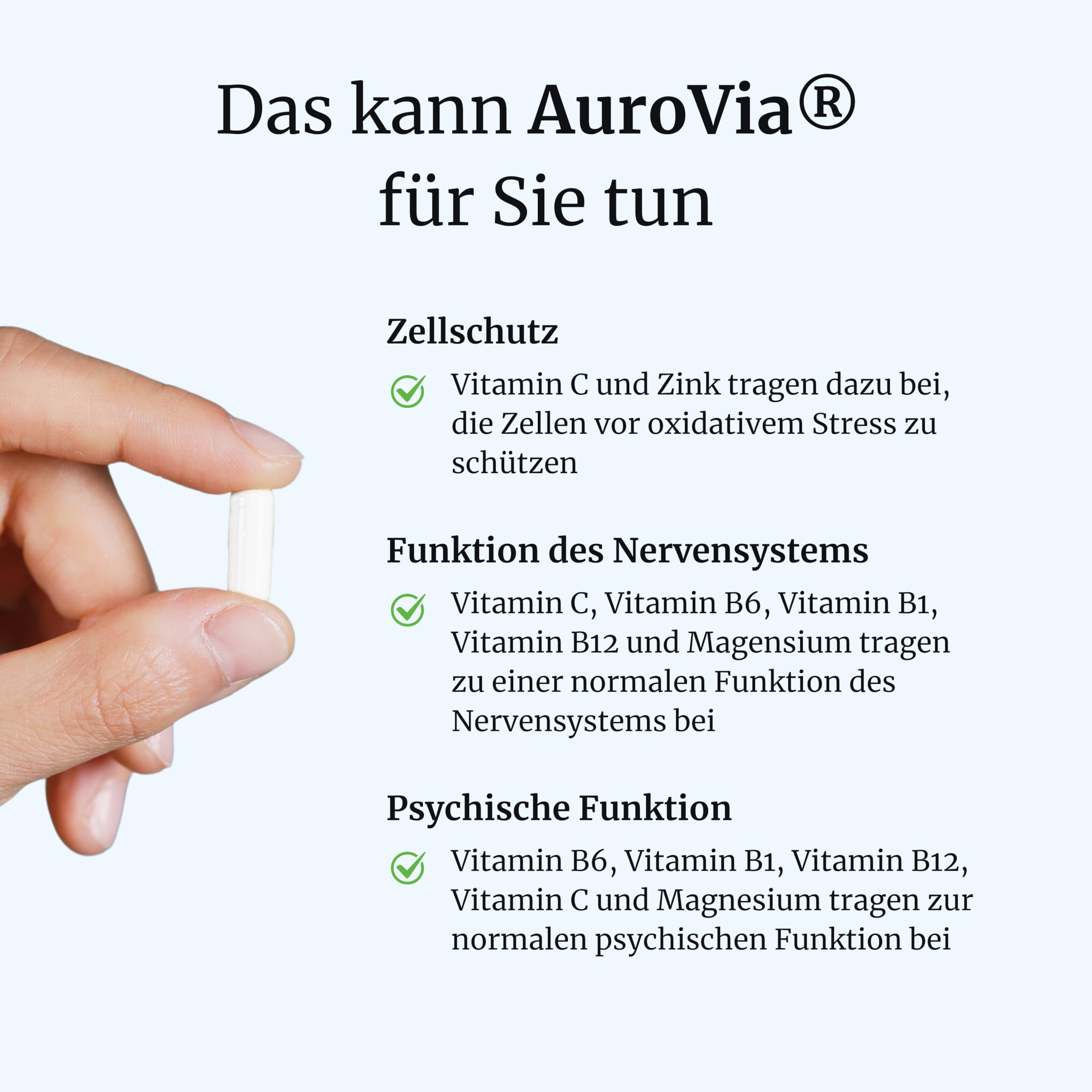 FORTEA® - Hörfunktion Kapseln in Apothekenqualität - AuroVia - Unterstützung für Ohren- und Hörfunktion - Komplex mit Ginkgo Biloba, Traubenkern und Vitamin B1, Vitamin B6, Vitamin B12-6x 30 Stück