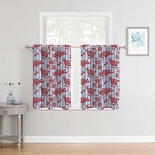 Cortinas para Sala Modern Decor Grommet Short Patio Door Curtain Currains 85Inch Width by 108Inch Length,2 Panels