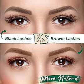 KEYYOU Brown Lash Clusters 144pcs Eyelash Clusters 8-18MIX D Curl Cluster Lashes Soft Wispy Lashes Clusters Natural Look Brown DIY Lash Extension At Home(Brown04-D-8-18MIX)