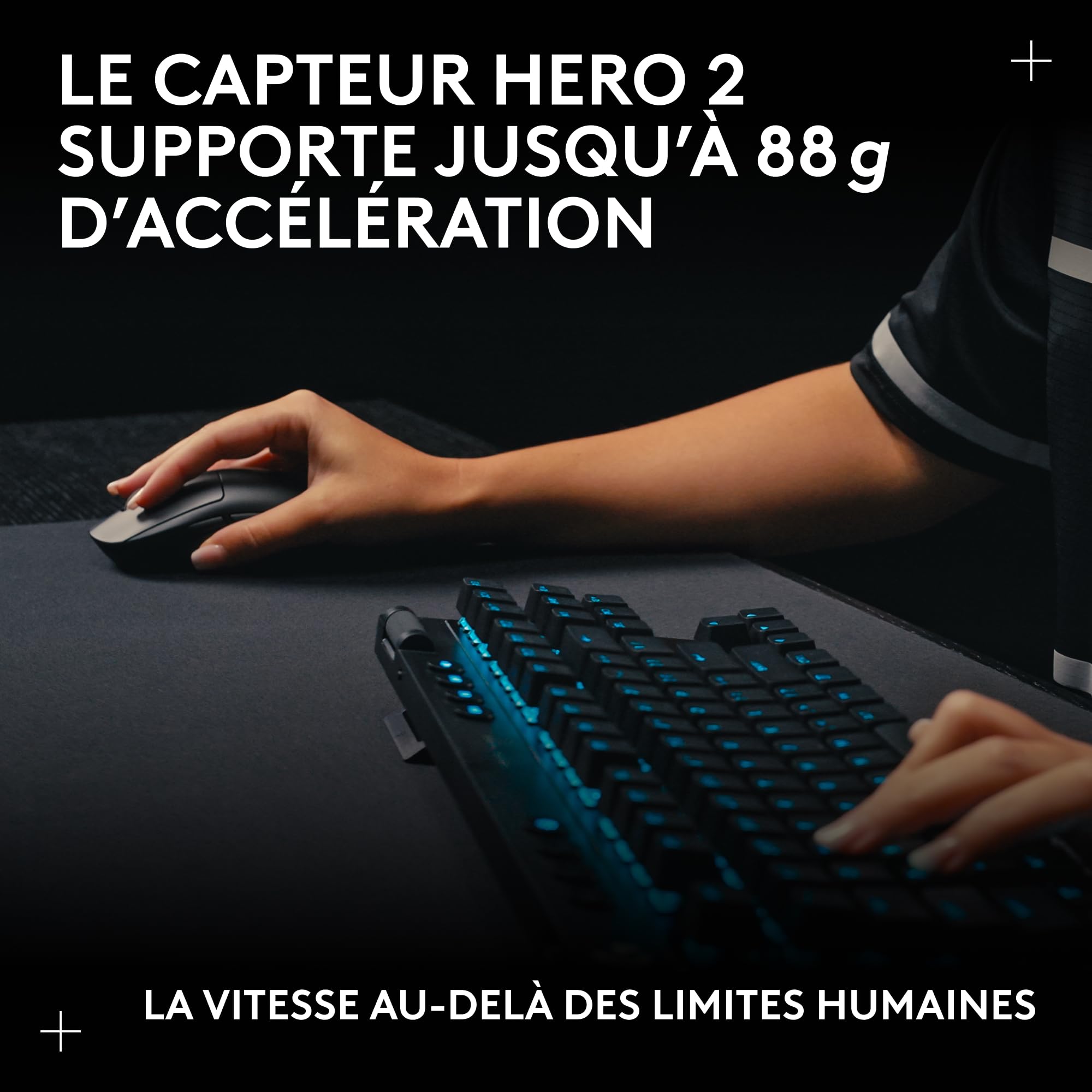 Logitech G Souris de Jeu sans Fil Pro 2 Lightspeed, jusqu'à 4 Boutons latéraux magnétiques Personnalisables et commutables, Chargeur USB-C, capteur 32k DPI pour pour PC/Mac.