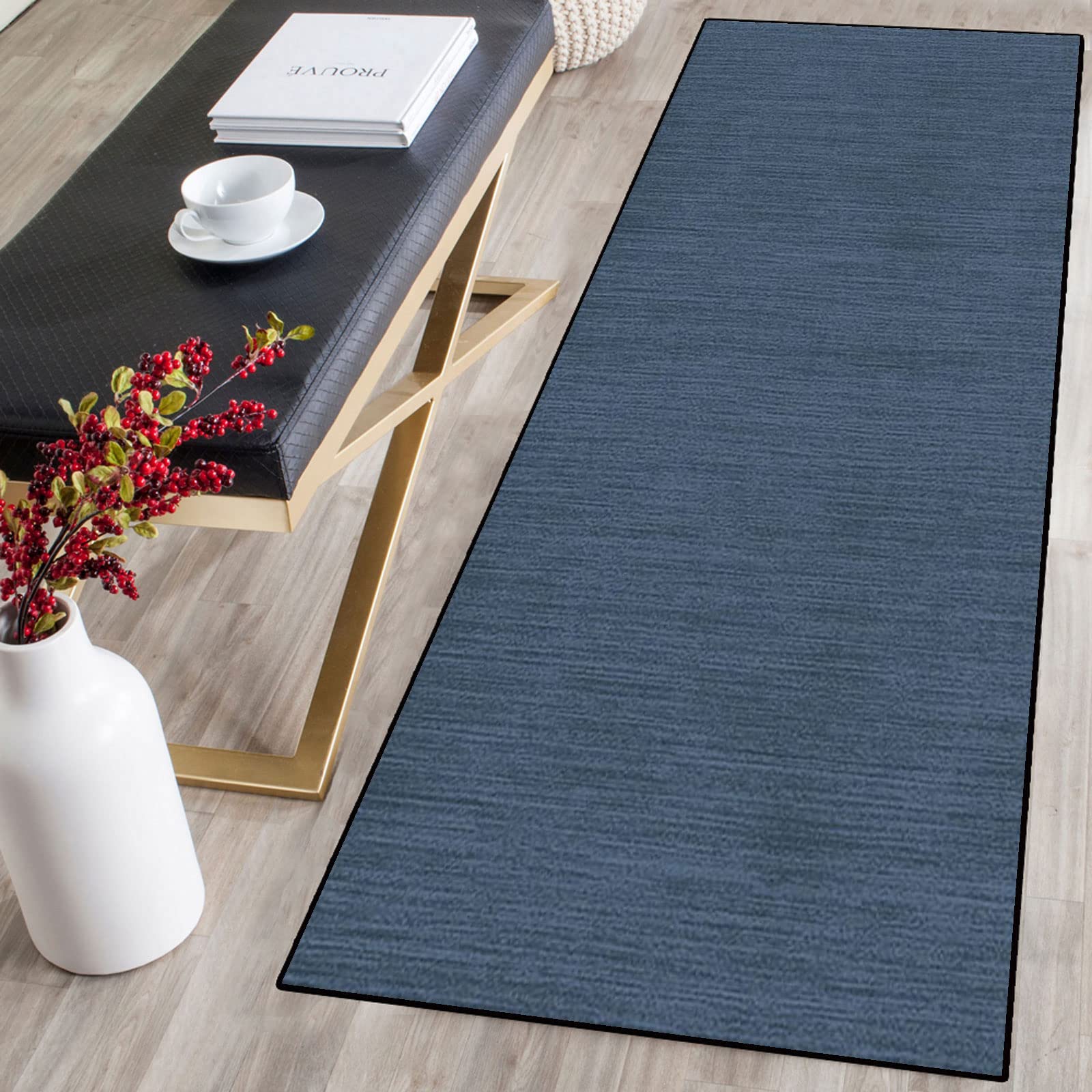 Alfombra de Pasillo de Poliester，Alfombra de Cocina Antideslizante,Alfombra de Pasillo Larga Antideslizante，Lavable con Respaldo de Goma,para Pasillo,Cocina,Entrada,habitación
