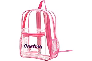 Personalized Clear Backpack with Customized Name