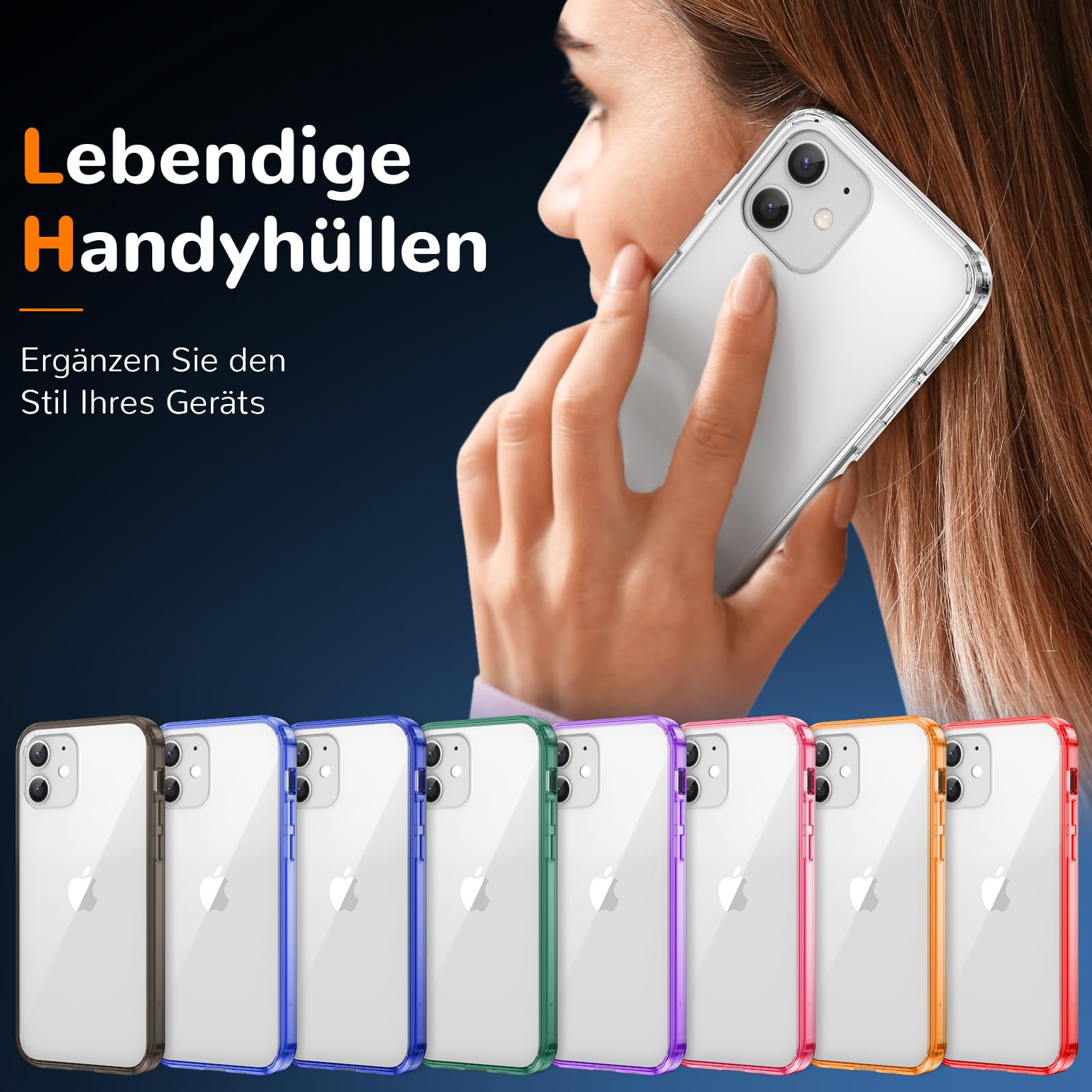 Clear Case for iPhone 12/12 Pro, Ultra Thin, Shockproof TPU Cover, Anti-Yellowing, Crystal Clear, Phone Case for Apple iPhone 12/12 Pro - Clear — view 6