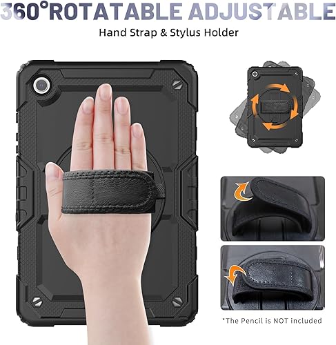 Miniatura 4 de Sibeitu Funda resistente para Galaxy Tab A9+ Plus de 11 pulgadas para el trabajo 2023 con protector de pantalla, protección de grado militar,