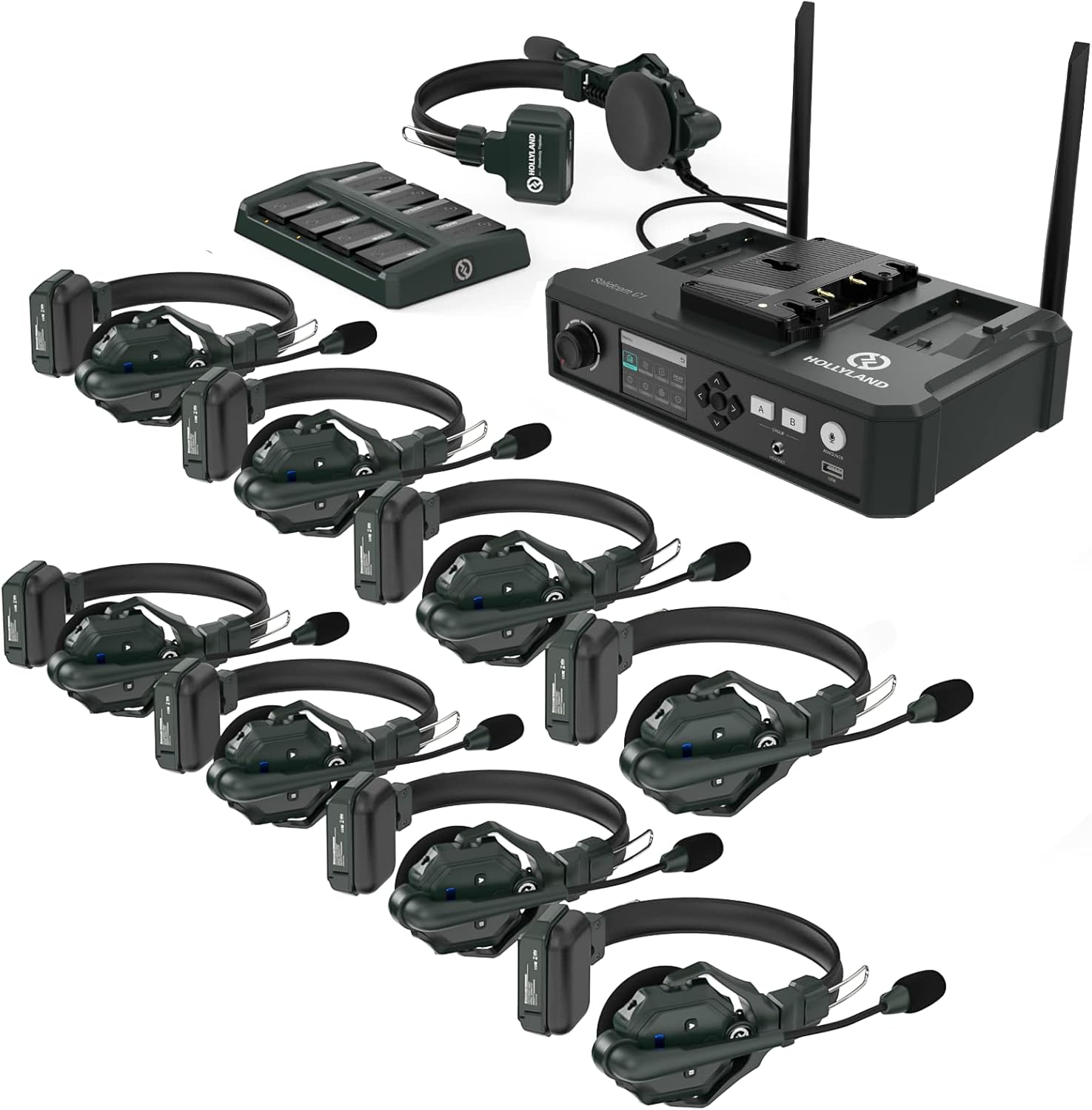 Hollyland Solidcom C1 9-Person Wireless Headset Intercom...