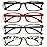 Gaoye 1.0 Multi Pack Reading Glasses - Blue Light Blocking Lenses, TR90 Frames, UV400 - Eyeglasses with Clear Vision