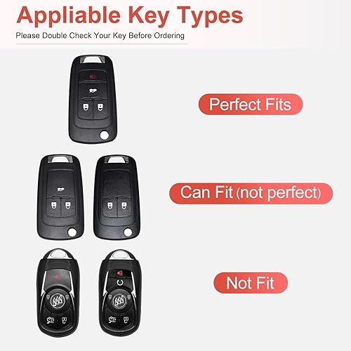 Miniatura 2 de Funda para llavero Chevy con llavero, funda de TPU suave para llaves de Chevrolet Equinox Camaro Cruze Malibu Sonic Smart Key Case