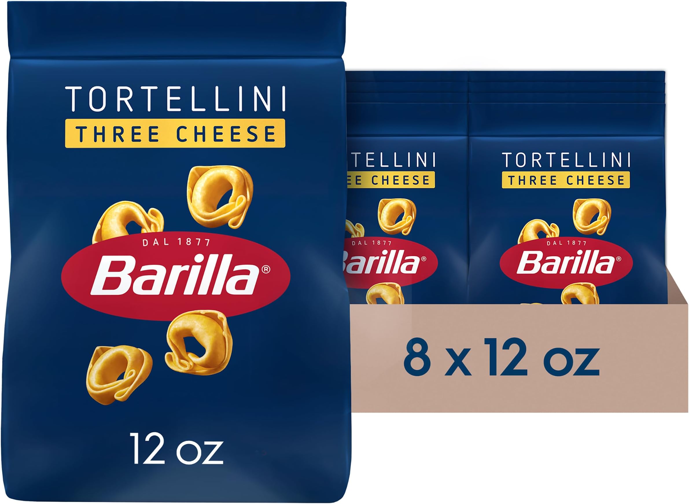 Barilla Collezione Pasta, Three Cheese Tortellini, 12 Ounce (Pack of 4) by Barilla