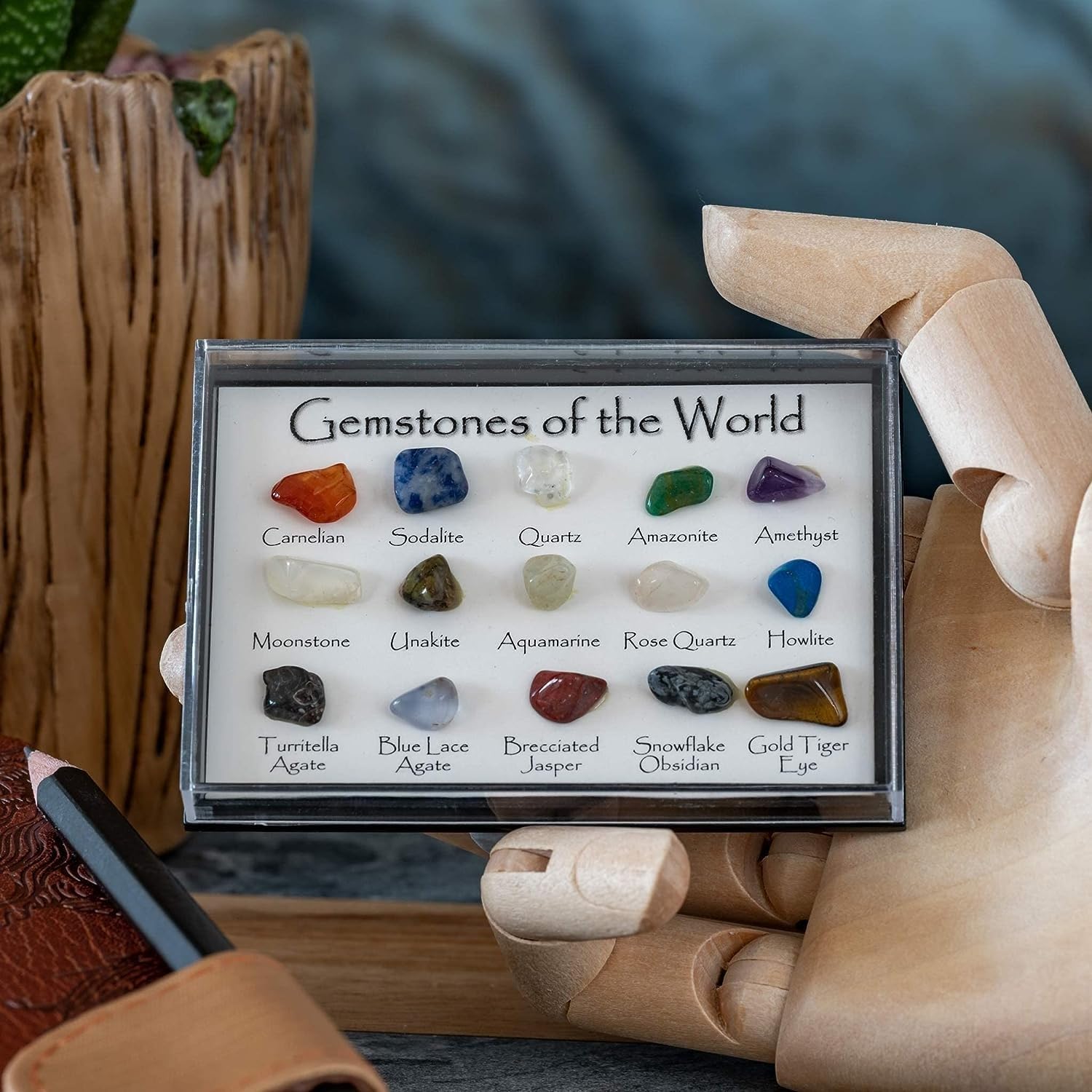 Keycraft GEM MINI CHART Wall Art Plaque, Black, Blue, Green, Rose, Plastic Frame, Glossy Finish, Classroom - Image 2
