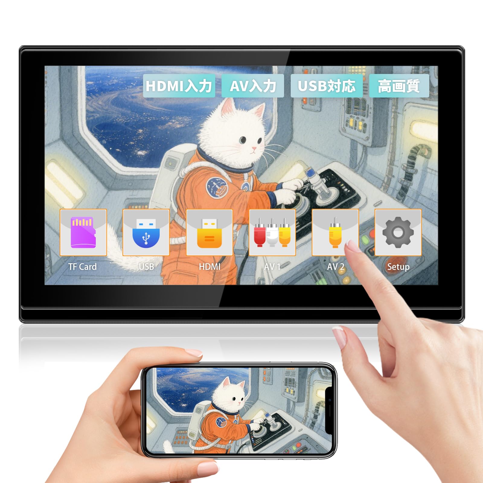 Amazon.co.jp: 【超薄型】SAKUKA ヘッドレストモニター 11.6インチ IPS 
