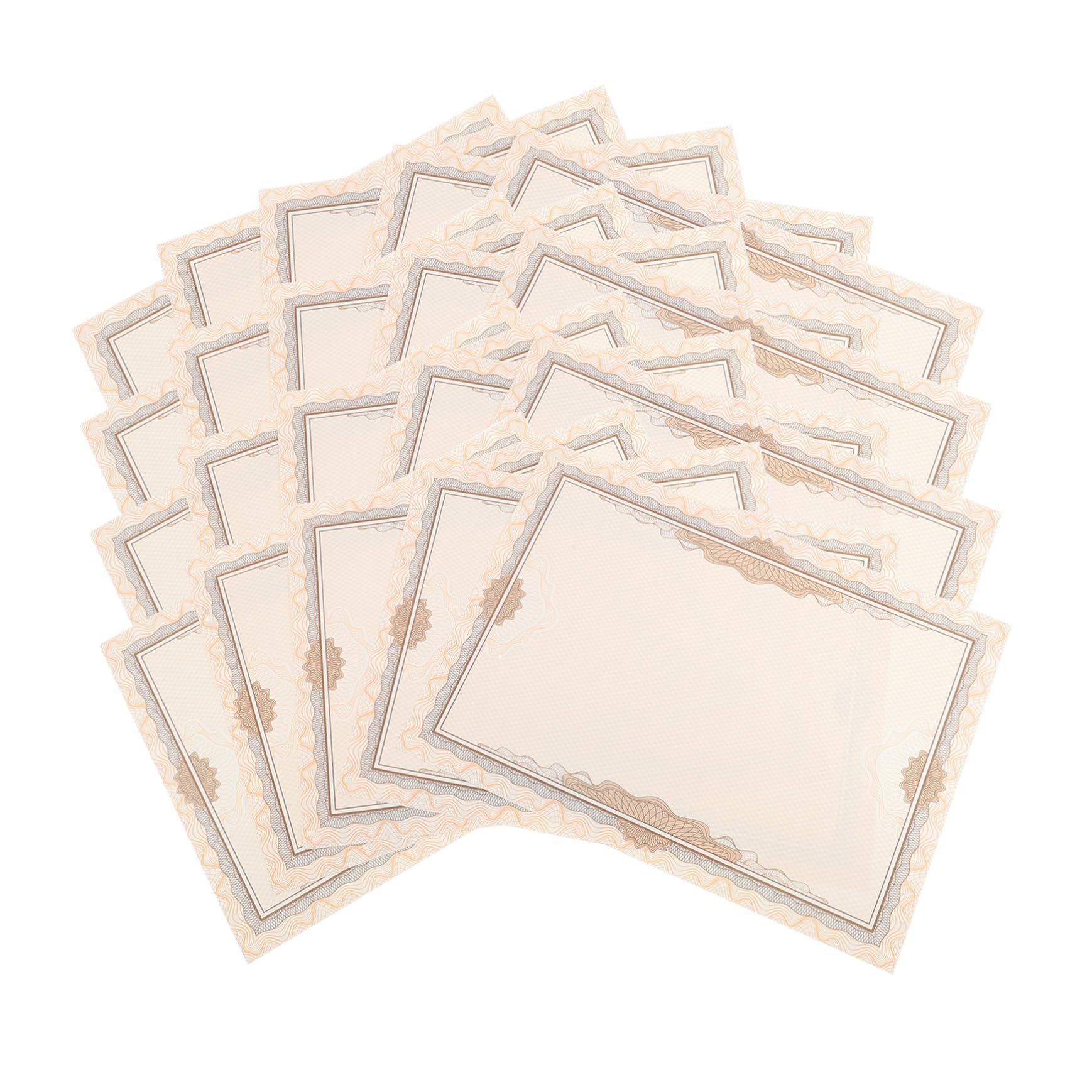 Papiers de Certificat Vierges 100 Feuilles en Papier pour Diplômes