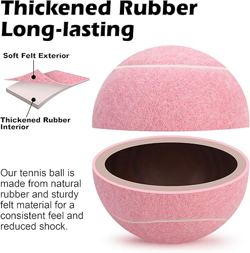 Miniatura 4 de SUNEZLGO Paquete de 12 pelotas de tenis, pelotas de tenis de entrenamiento de presión avanzadas, pelotas de tenis para perros, tenis grueso con