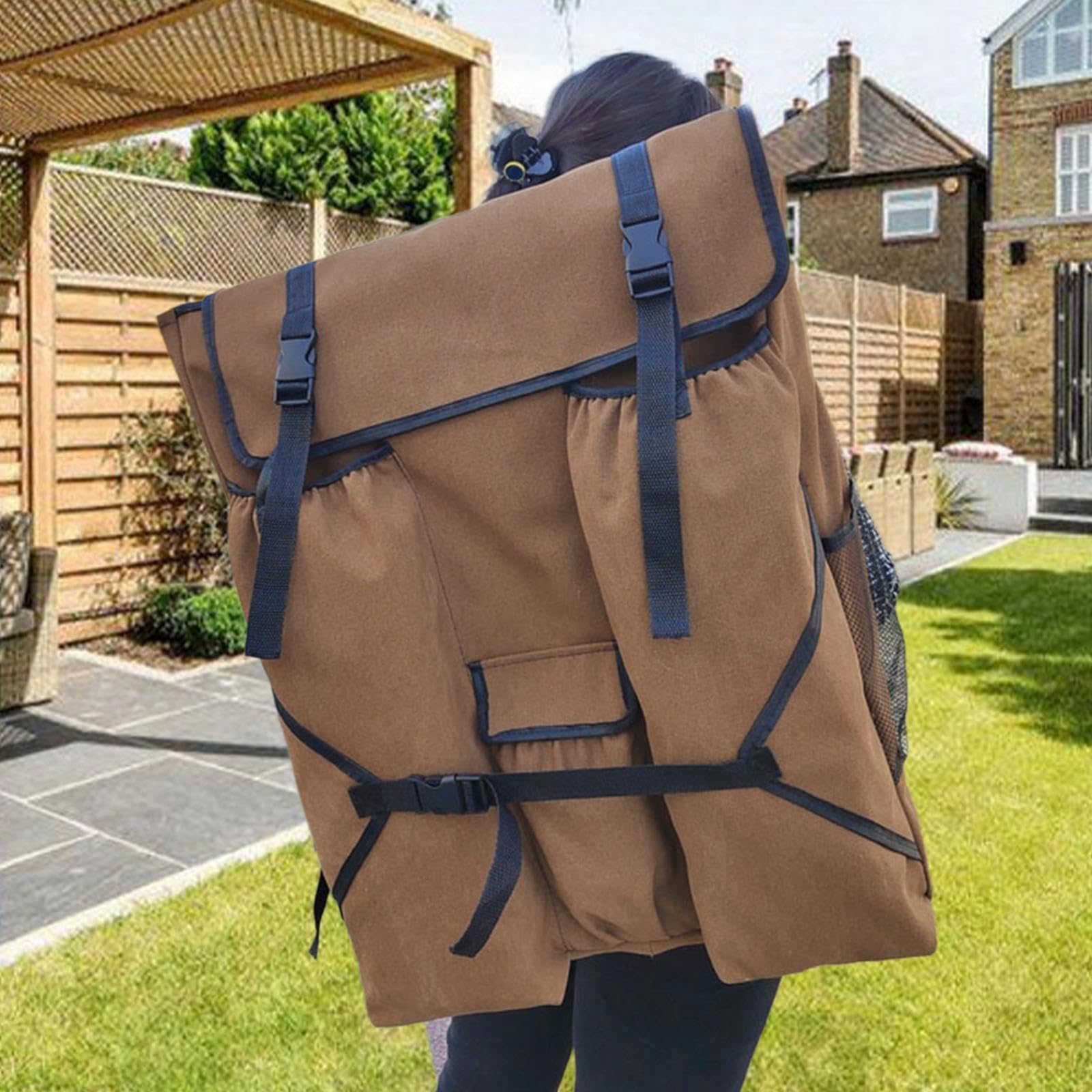 Mochila para El Almacenamiento de Suministros Artísticos, Impermeable, para Estudiantes Y Creadores, MarrÓn