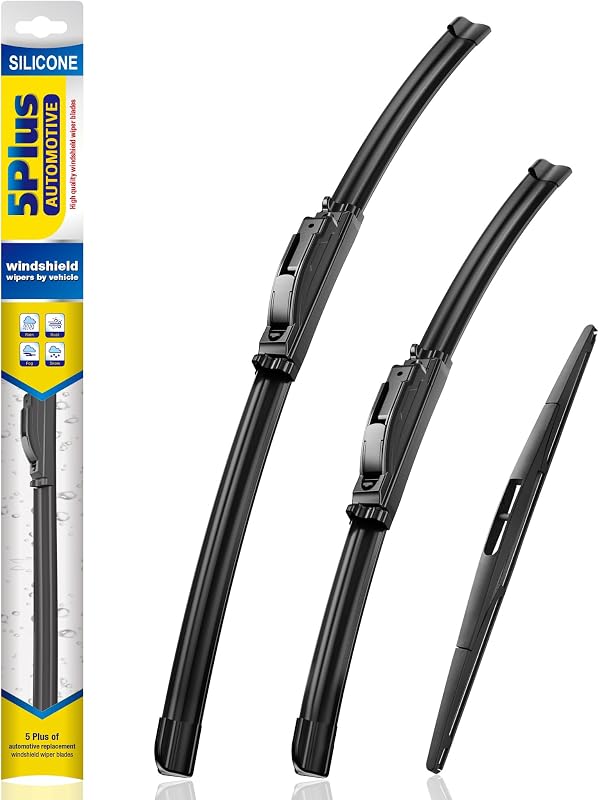 Palhetas de limpador de para-brisa de silicone 5 PLUS para Subaru Impreza 2008 a 2011 – Kit com 3 unidades