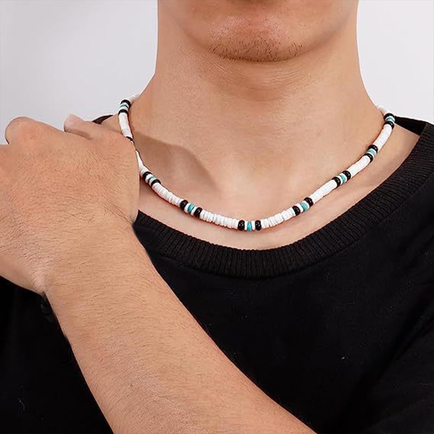 Puka Shell Necklace Men Summer Surfer Necklace Seashell Necklaces for Women Beach Necklaces for Men Beach Jewelry