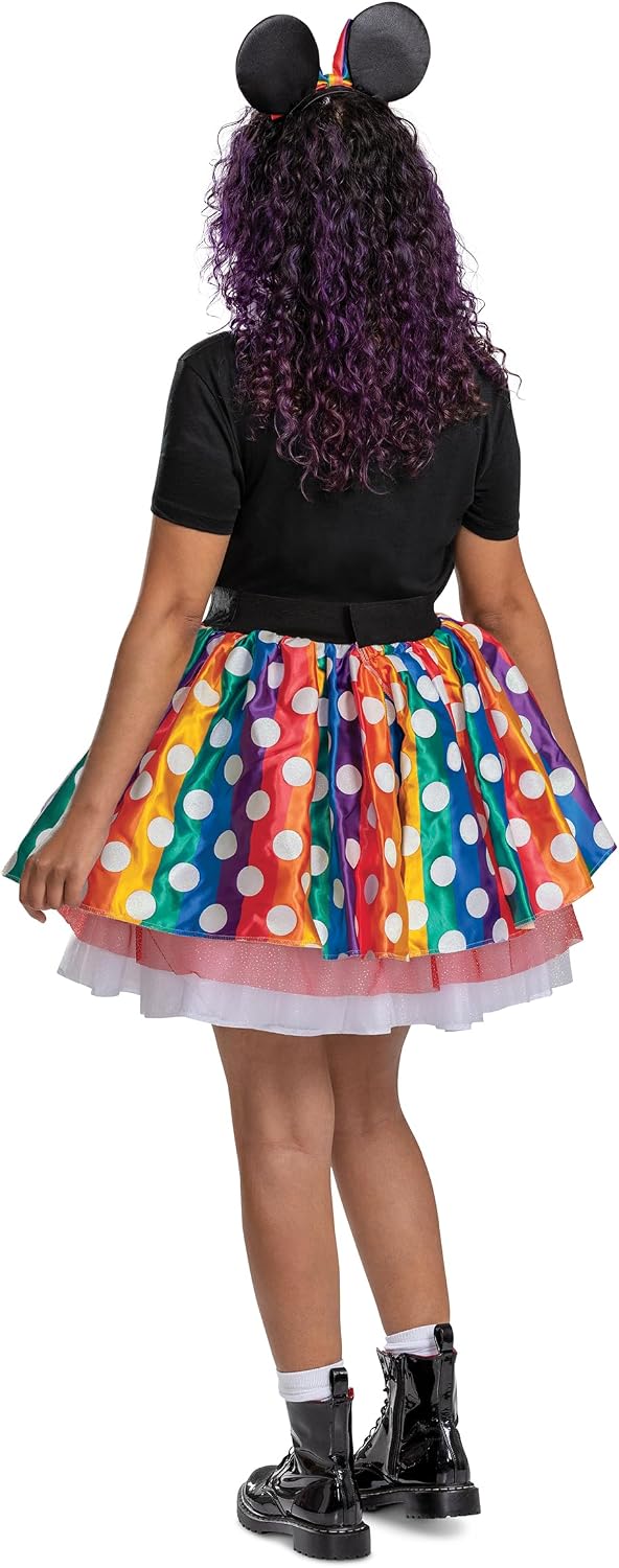 Disney Pride Minnie Mouse Costume, Official Disney Costume Tutu with Minnie Ears Headpiece
