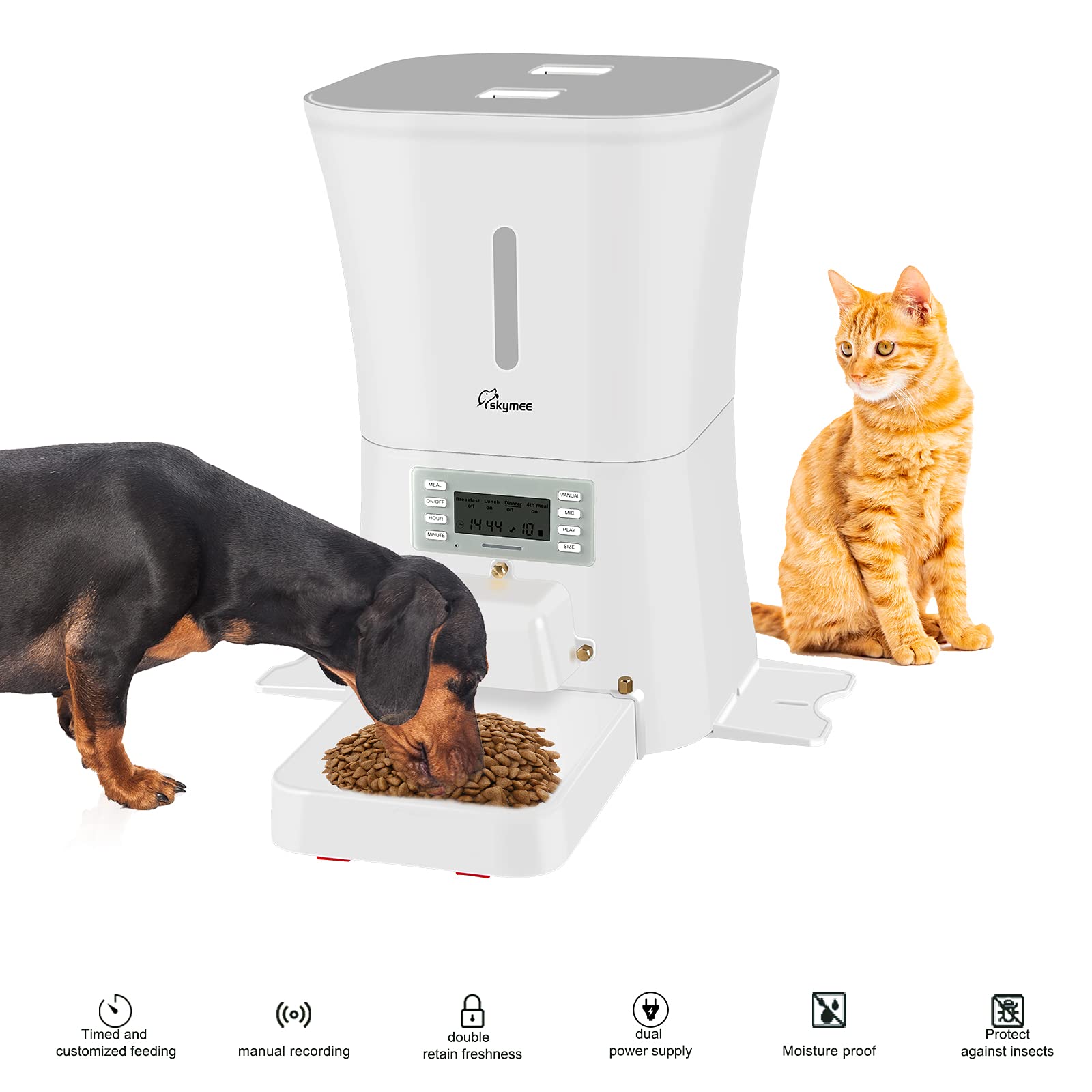 Buy SKYMEE 8L Petreat AI Automatic Pet Feeder Food Dispenser for Cat