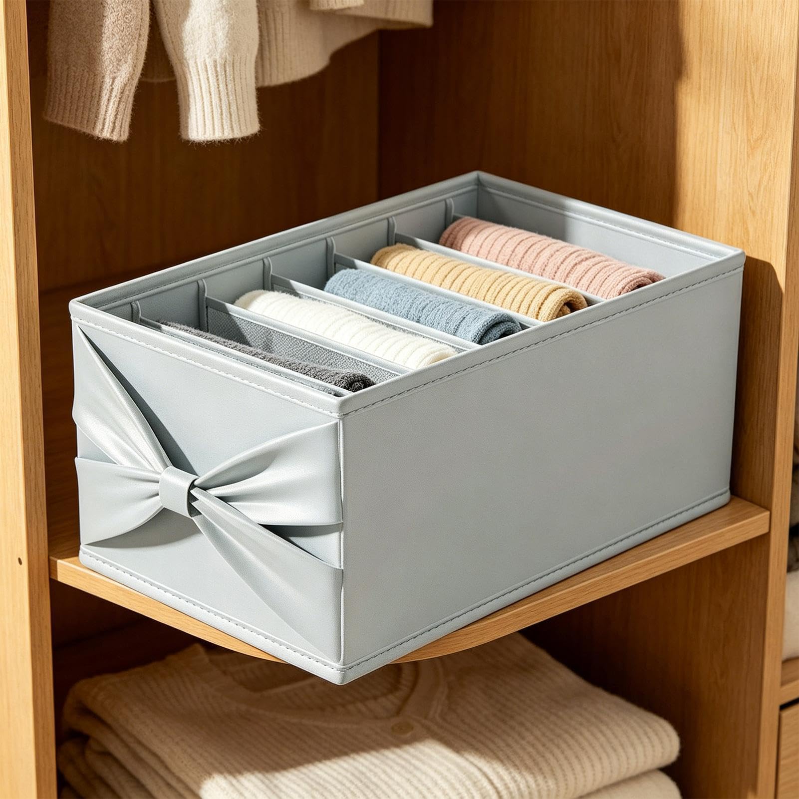 Contenedor Organizador de Ropa Solución De Almacenaje Para Armario Con | Contenedor De Almacenamiento Para Ropa para Camisas, Suéteres, Pantalones, Pantalones Largos, Hogar, Apartamento