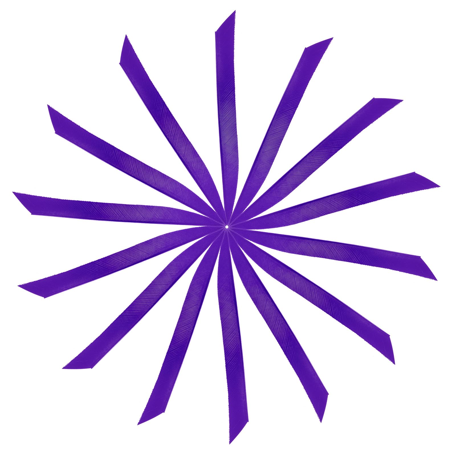 YELARXI Arrow Vanes Turkey Archery Arrows Feathers Fletching, 5.5 Inch Right Wing Fit for Hunting Target Shooting - Knife Shaped (20Pcs, Purple)