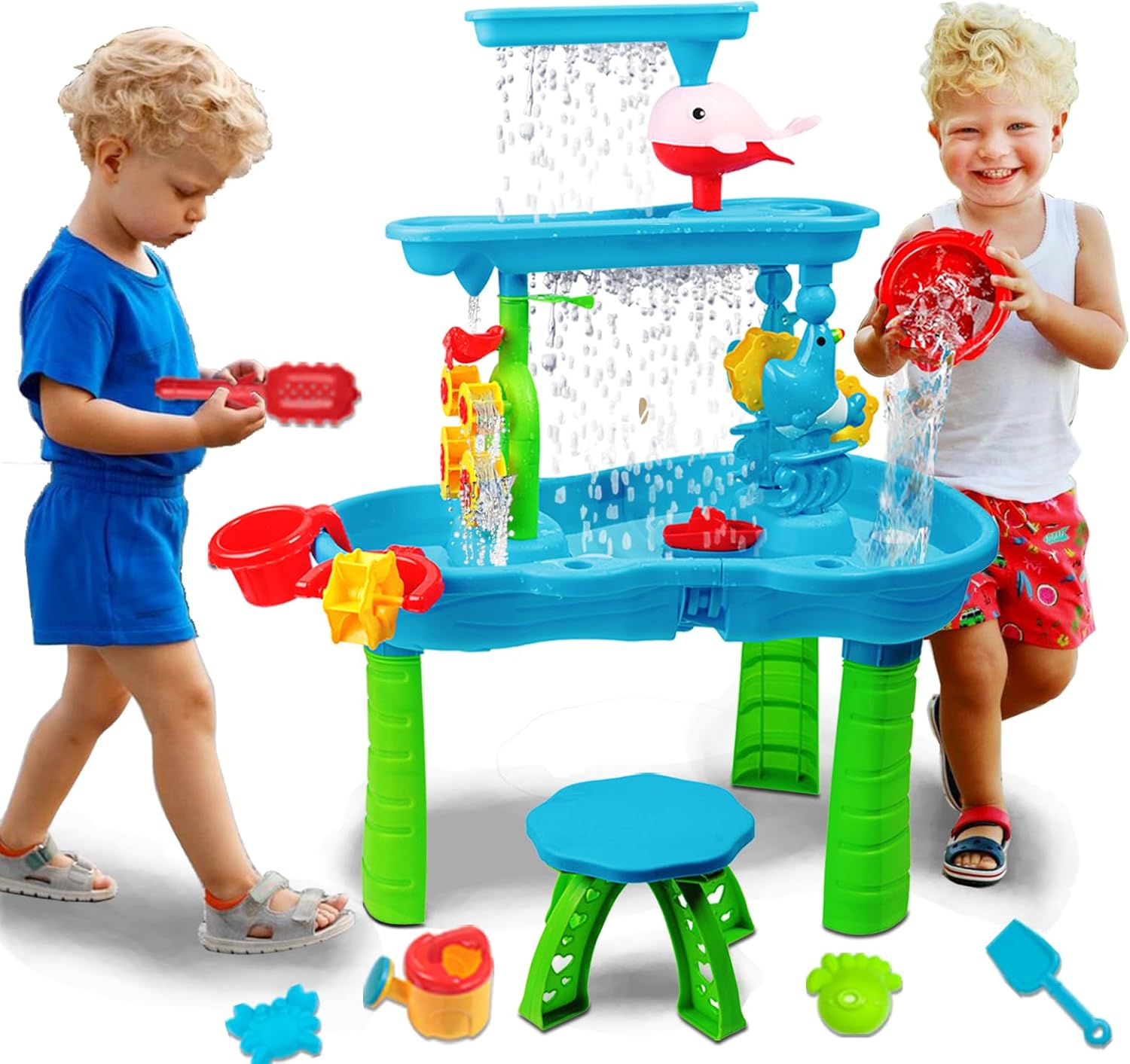 MUGEYMYD Water Table Toys for Toddlers,3-Tier Band Togo Ubuy