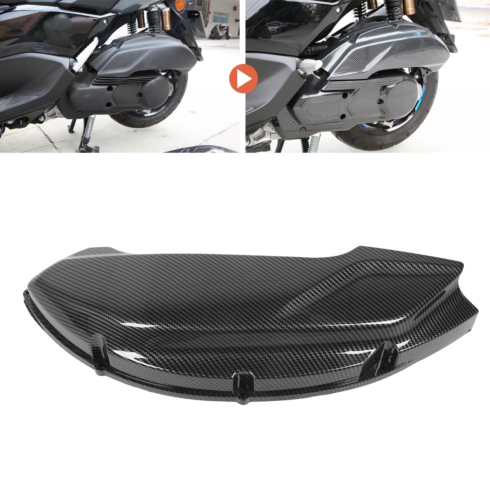 Acouto Pokrowiec na Motocykl z Włókna Węglowego Środek Czyszczący do Silnika NMAX 125 155 2020-2024, ABS Constructi NMAX 125 155 2020 2020 2021 Orcycle