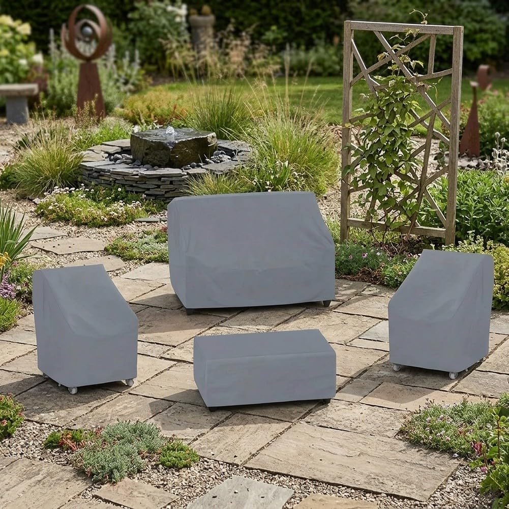 Protection Meubles Patio 4 PCS Sangles de Fixation(gray)