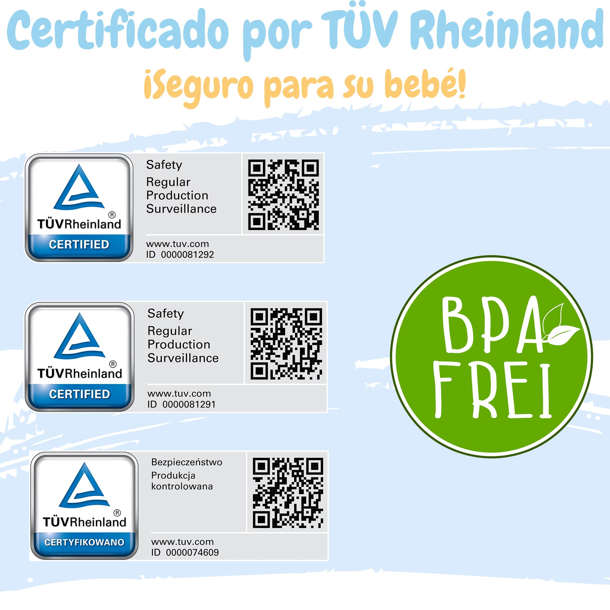 Juego de bañera para bebé con soporte - ¡Certificado por TÜV Rheinland! Bañeras para bebés + Asiento de baño para bebés + Desagüe + Soporte - ¡Bañera para bebés con soporte!