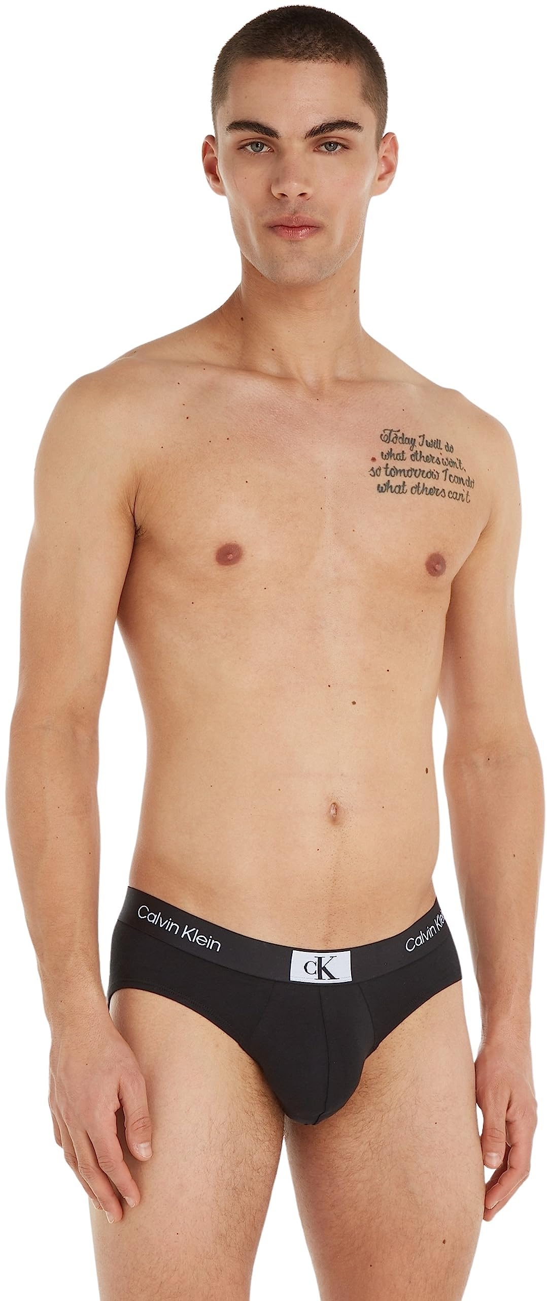Calvin Klein Hombre Pack de 3 Calzoncillos Hip Briefs Algodón con Stretch