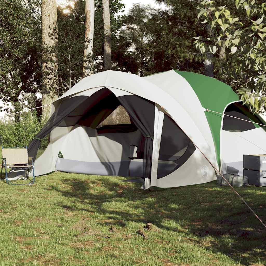 Tienda de Campaña Familiar 6 Personas Impermeable Gris Naranja