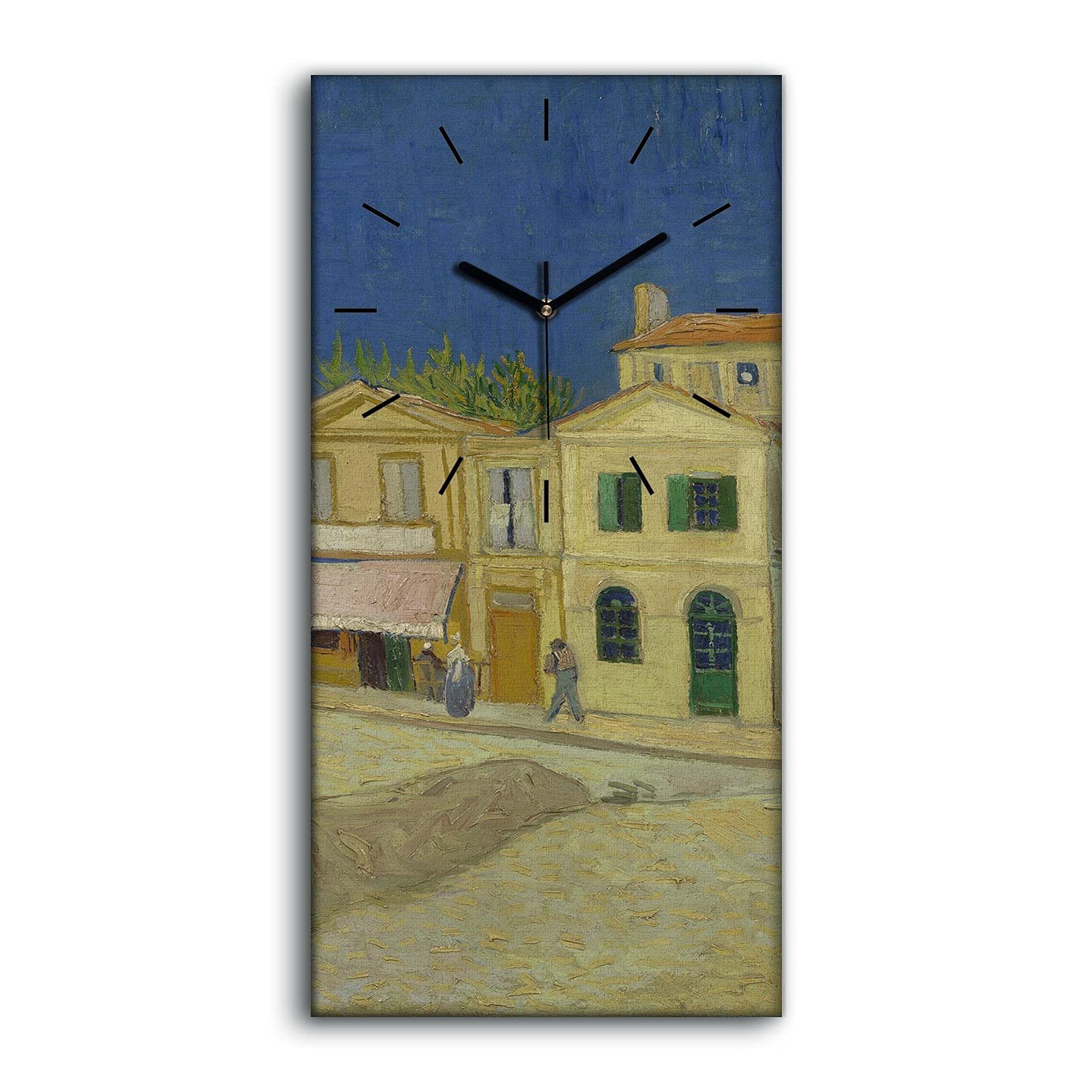 Horloge Toile Art Moderne 30x60cm Image Décoration Murale Chic