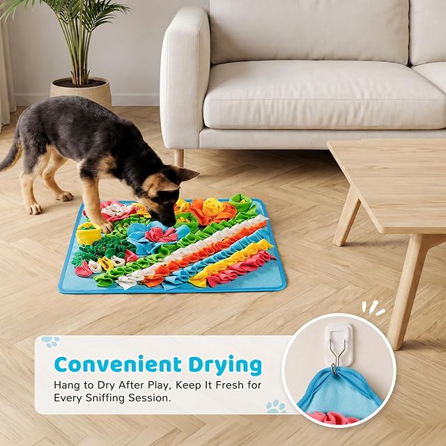 Foto 7 de 7 de Gimars Alfombra Olfativa para Perros Juguete Interactivo Antiestrés para Estimulación Mental y Entrenamiento…