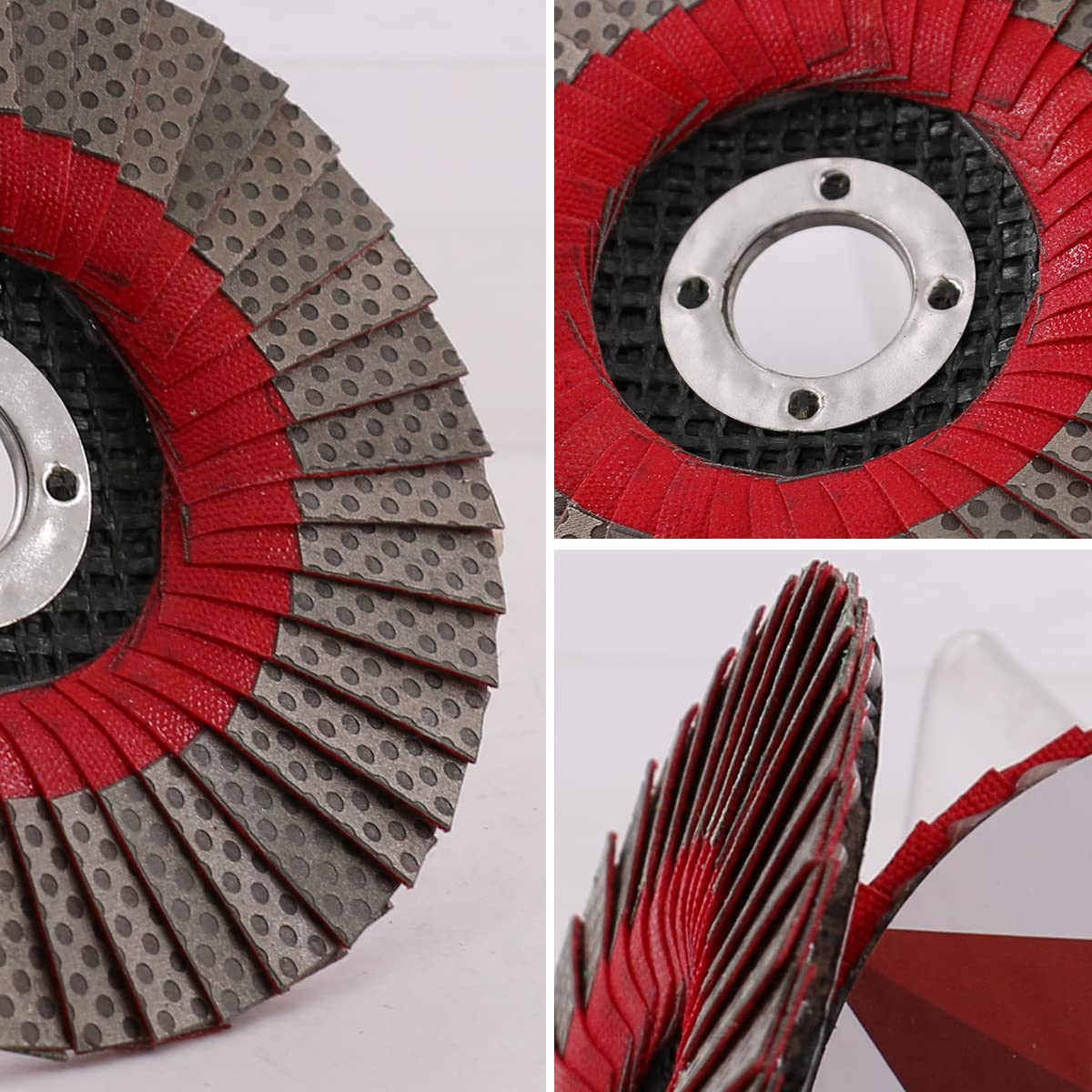 4 "disque de lambeau de meule diamantée, meuleuse d'angle 100mm disque de ponçage pierre métal plastique outil abrasif grain 200