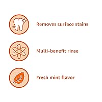 Vista 5 de Yaxa Basics Enjuague bucal anticaries blanqueador, sabor menta fresca, blanquea los dientes, previene caries, 16 onzas líquidas, 1 paquete