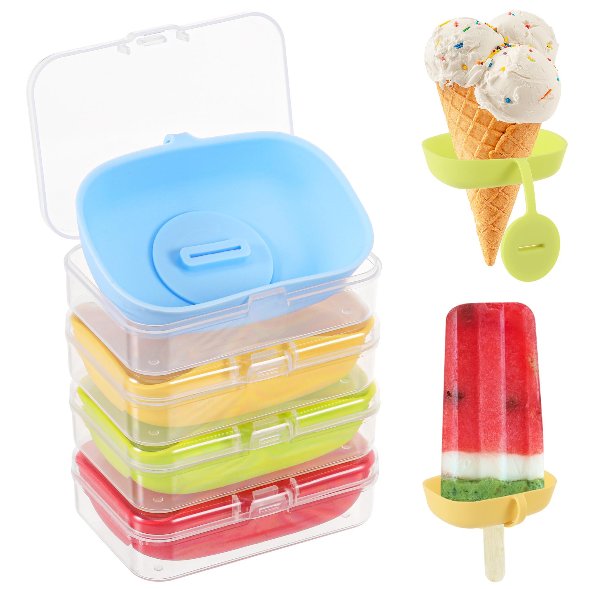 Aazon.co: 2pcs Popsicle Holder, Drip Free Popsicle Holder Reusable Ice Pop Holder With Straw