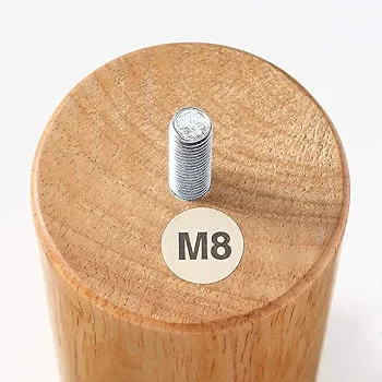 無印良品　10センチ 木製　脚　M8 ベッド脚　ナチュラル　脚付マットレス Amazon｜無印良品 木製脚・10cm/ナチュラル(M8) 4本組 02528867